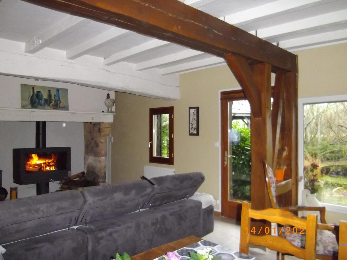 Les 2 Chaumieres Avec Piscine Villa Epinay Exterior foto