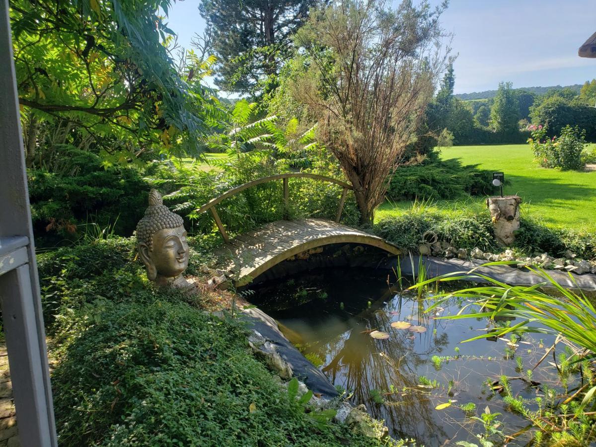 Les 2 Chaumieres Avec Piscine Villa Epinay Exterior foto