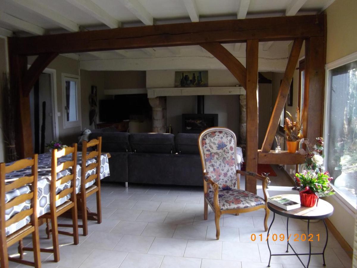 Les 2 Chaumieres Avec Piscine Villa Epinay Exterior foto