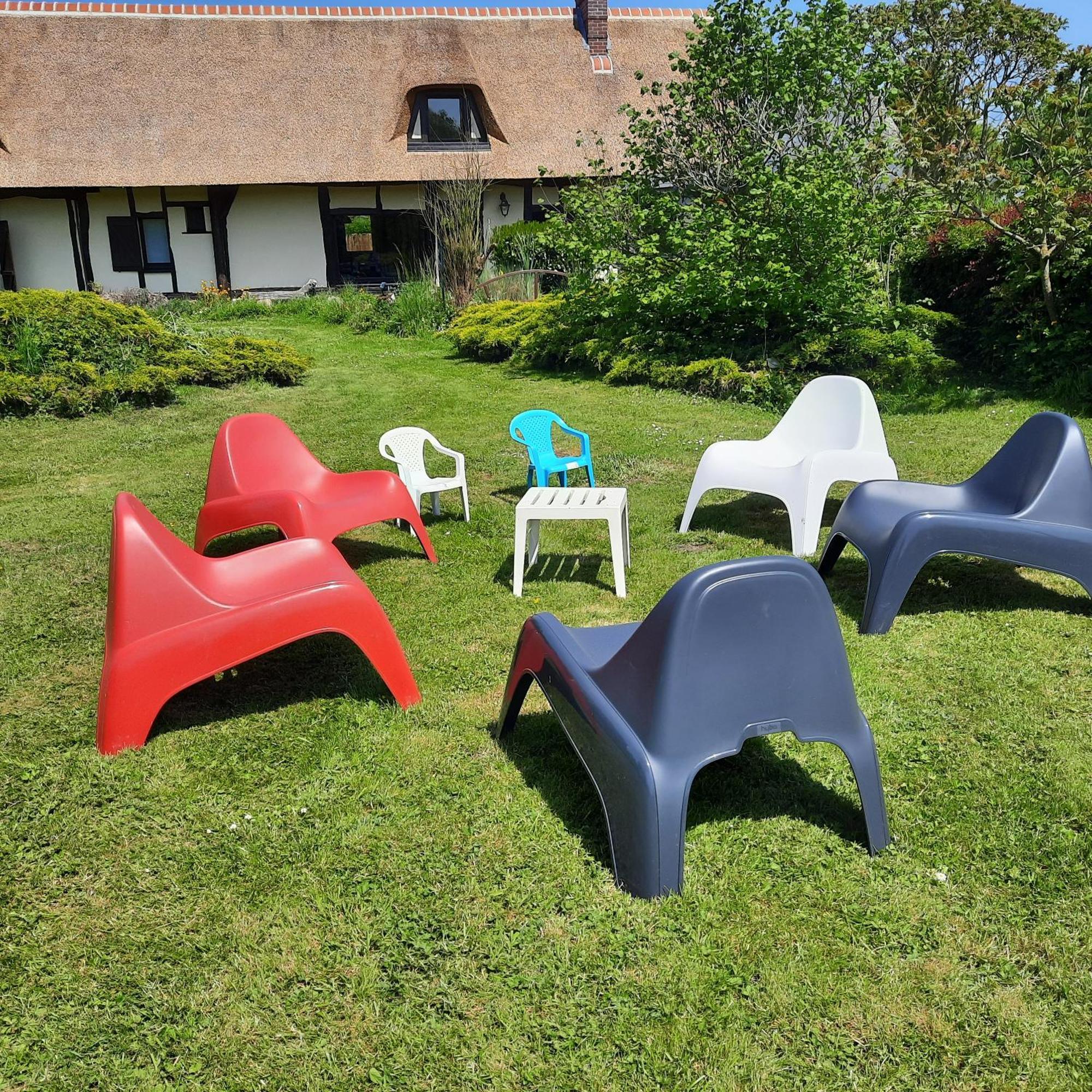 Les 2 Chaumieres Avec Piscine Villa Epinay Exterior foto