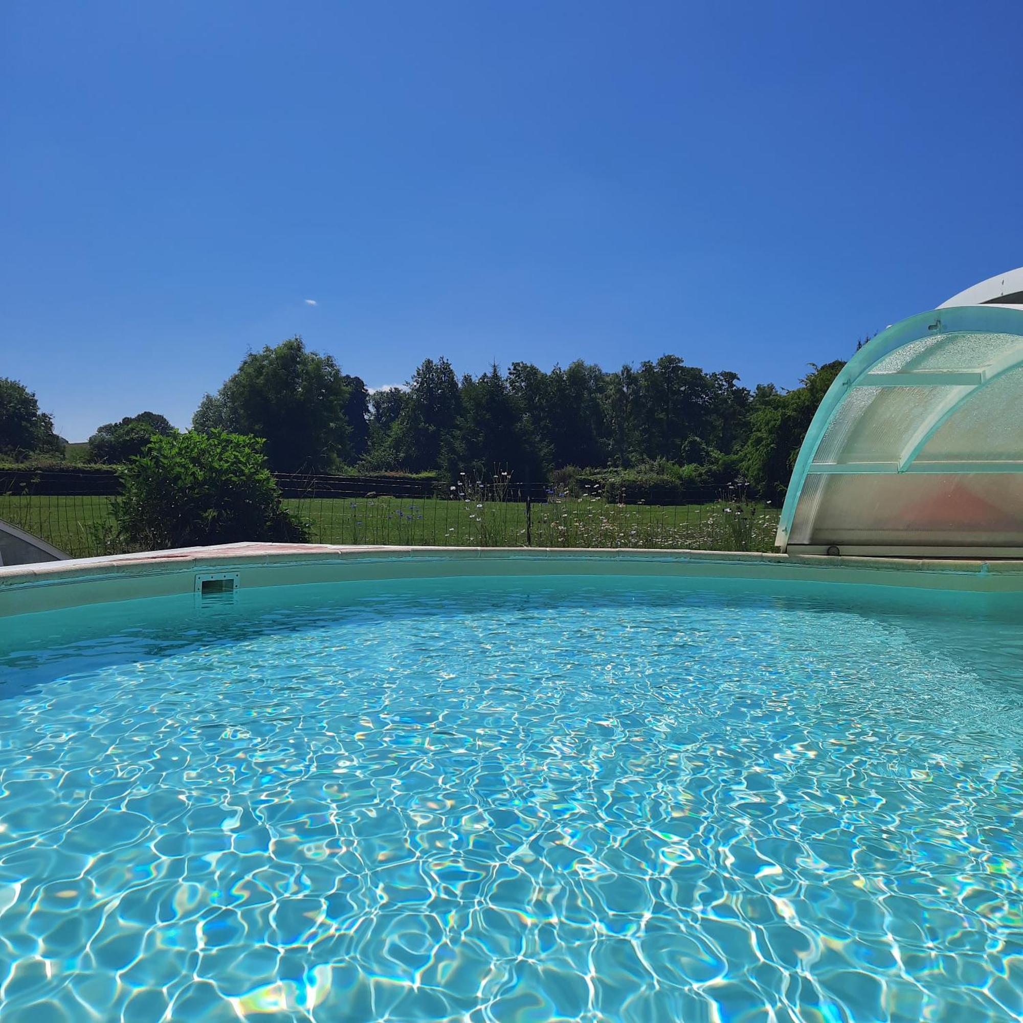 Les 2 Chaumieres Avec Piscine Villa Epinay Exterior foto